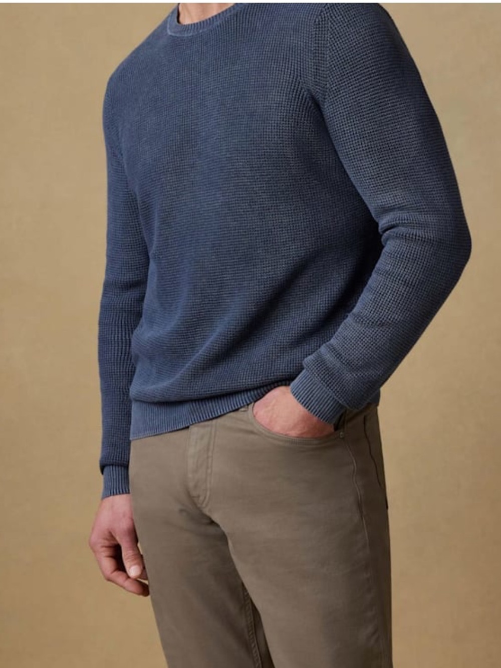 Faherty | Sunwashed Crewneck Sweater | Blue Nights | S